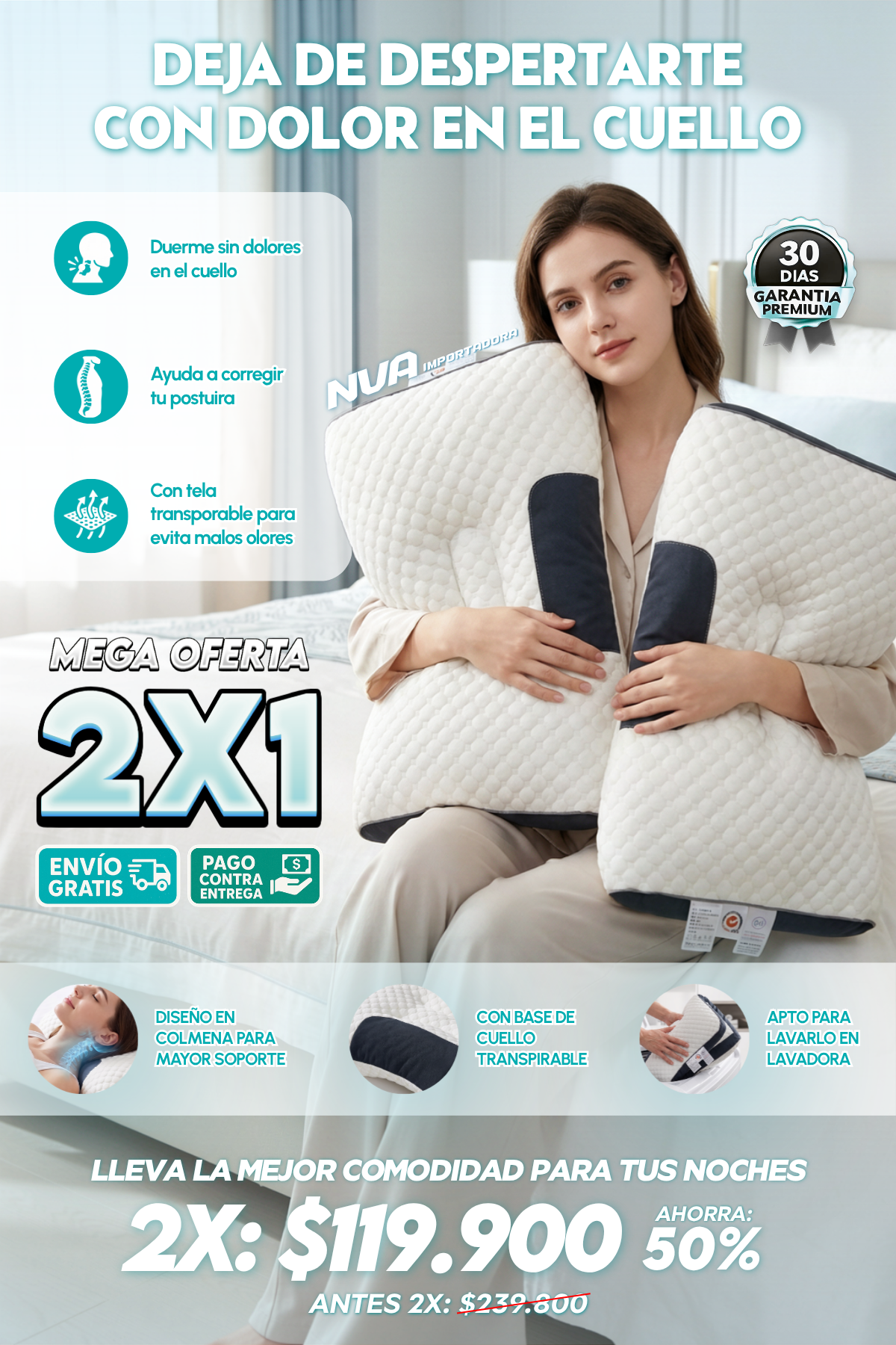 2X1 DE ALMOHADAS ORTOPÉDICAS