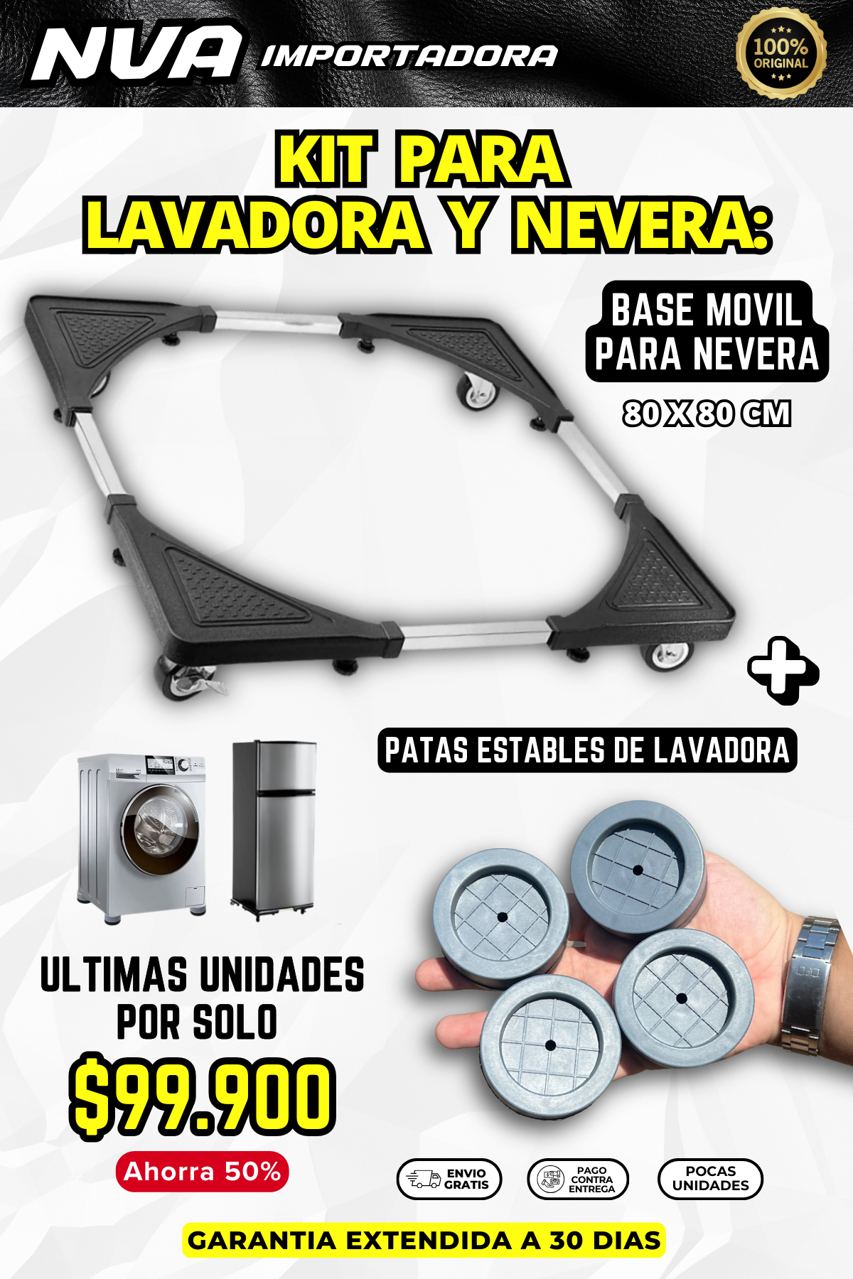 KIT 2X1 PARA LAVADORA Y NEVERA