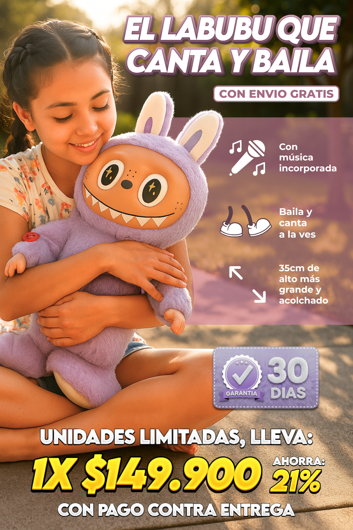 EL LABUBU QUE CANTA Y BAILA ¡CON ENVIO GRATIS!