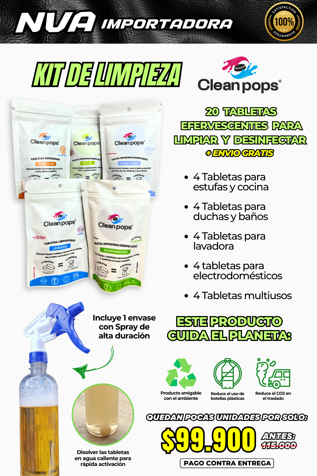 KIT DE LIMPIEZA CLEAN POPS