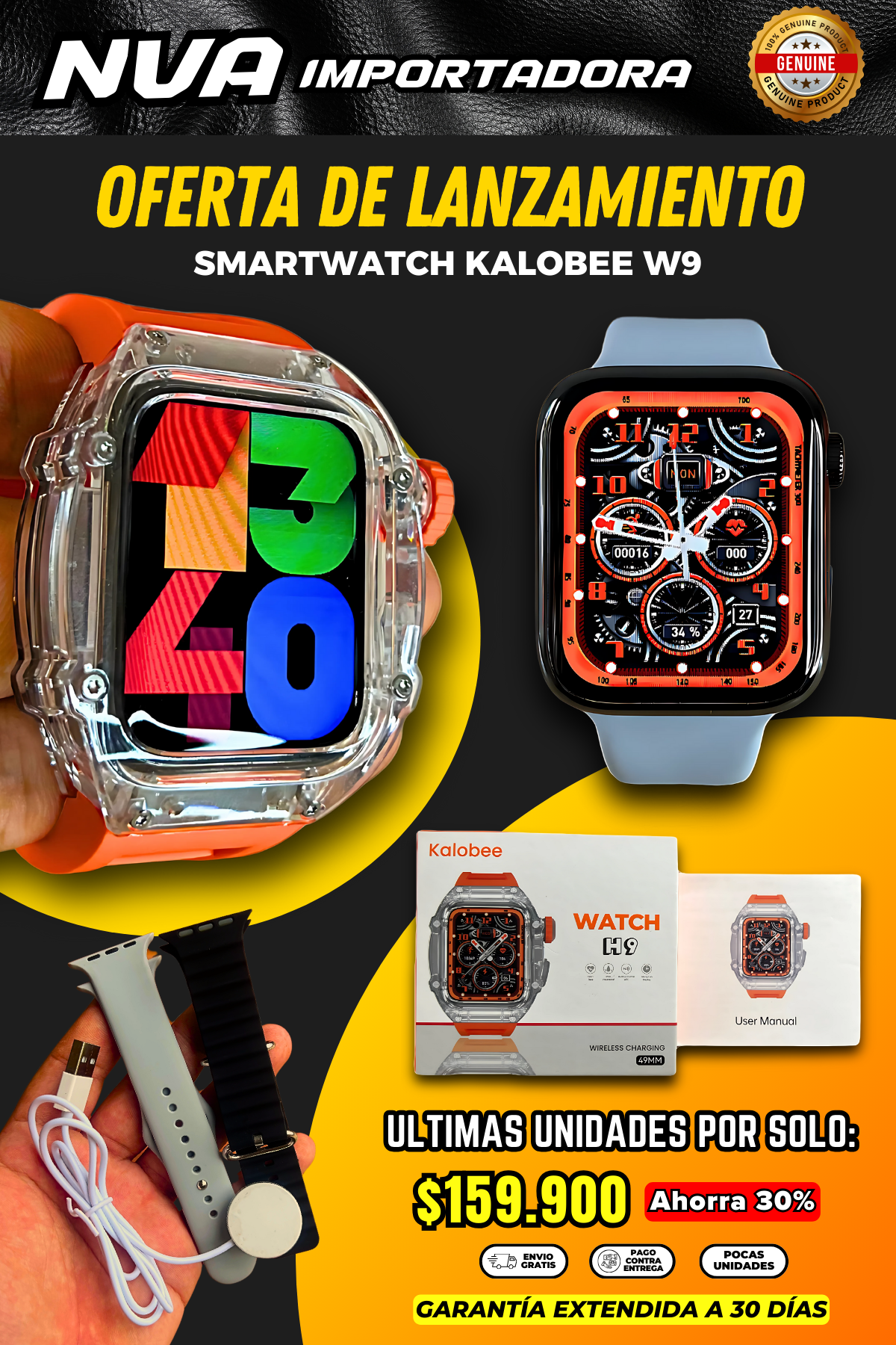 SMARTWATCH KABOLEE H9 ¡PRECIO ESPECIAL!