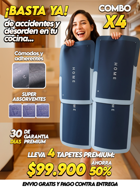COMBO X4 DE TAPETES ANTIDESLIZANTES
