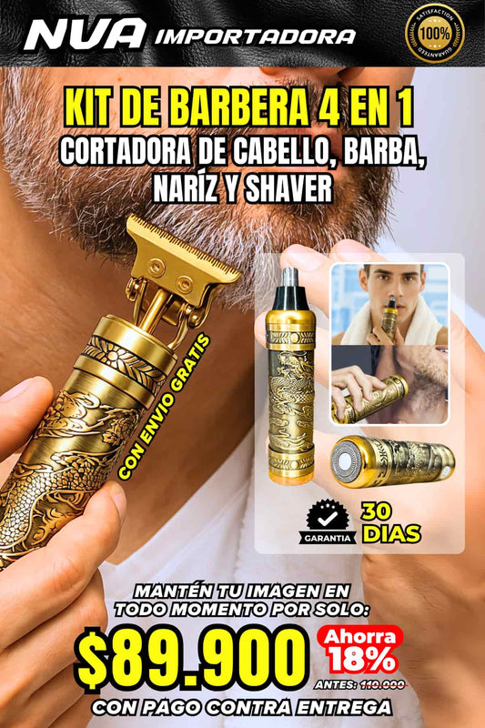 KIT DE BARBERA 4 EN 1
