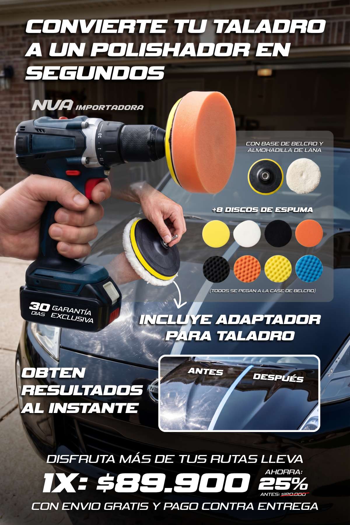 KIT DE POLISHADO PARA TALADRO