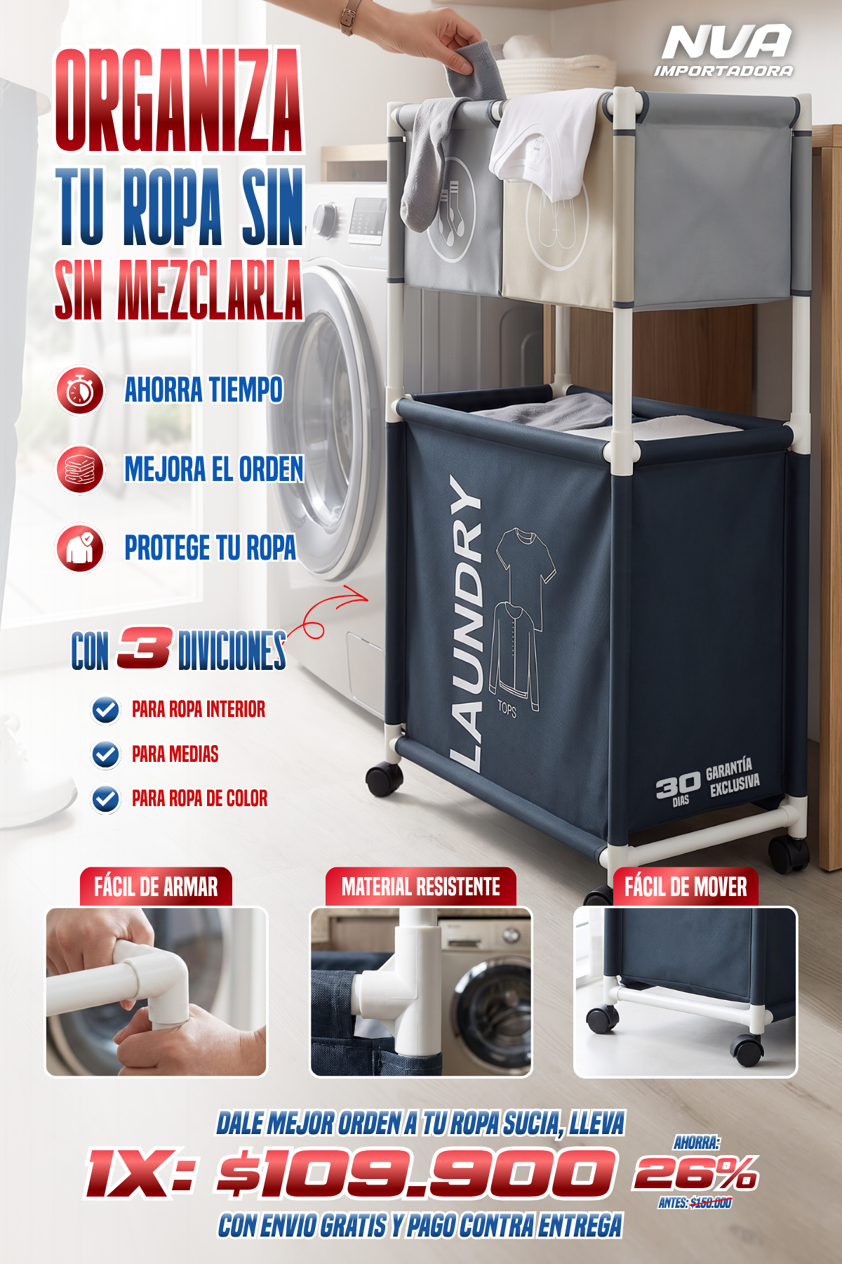 ORGANIZADOR DE ROPA SUCIA