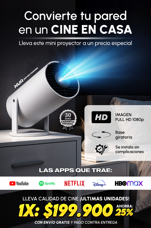 PROYECTOR LED ULTRA HD ¡CON ENVIO GRATIS!