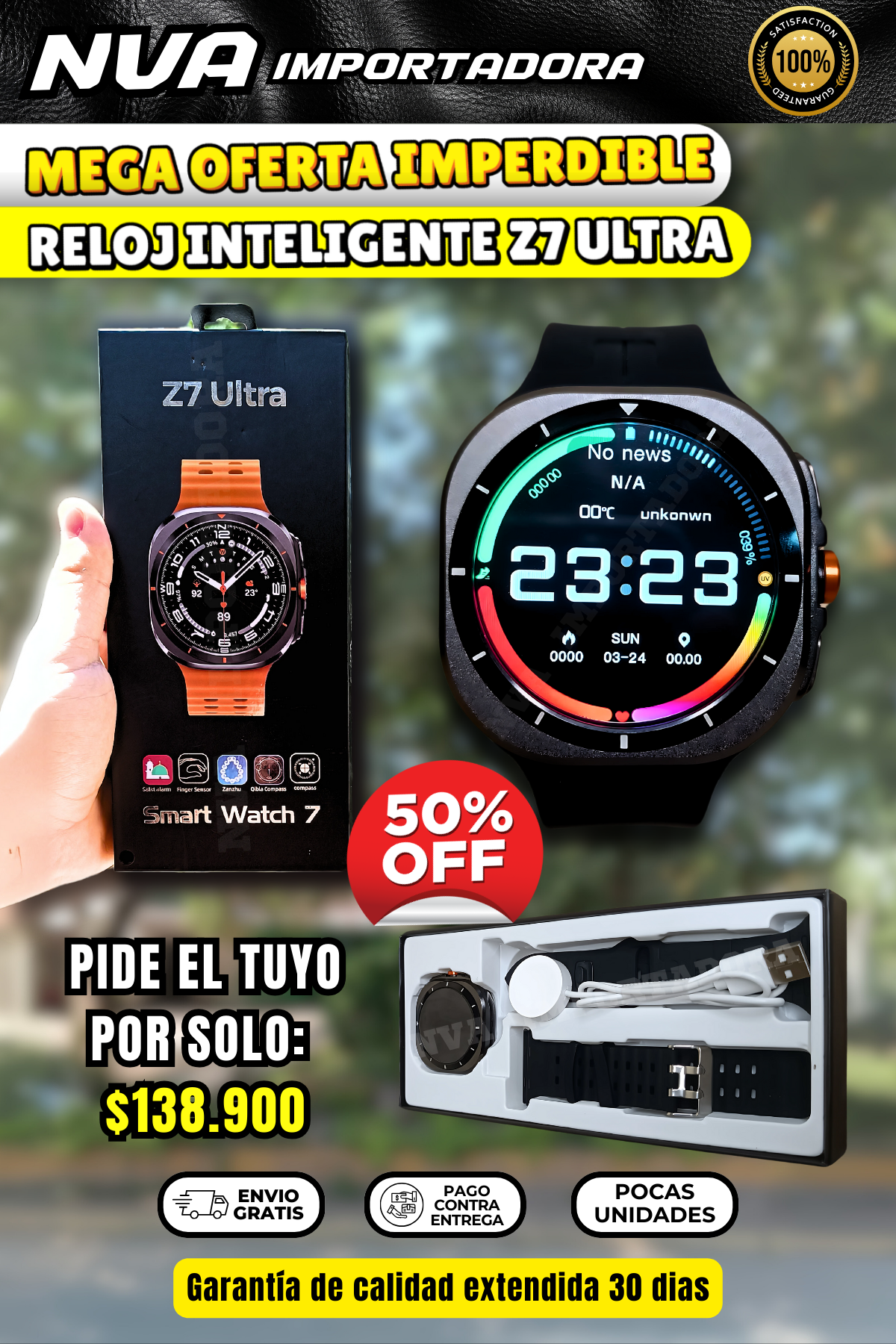 RELOJ INTELIGENTE Z7 ULTRA MEGA OFERTA